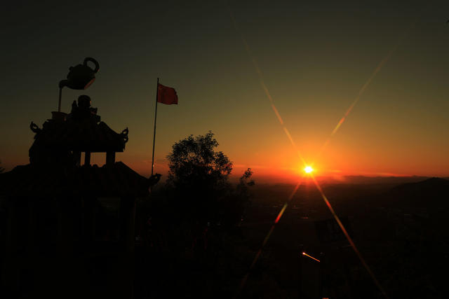 夕阳  落日  余晖  美如画