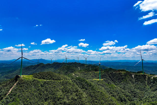 风电场 高山 风电 风 电能 能源 生态