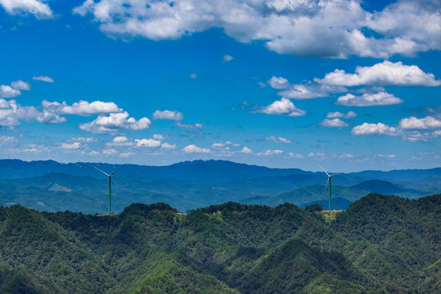 风电场 高山 风电 风 电能 能源 生态