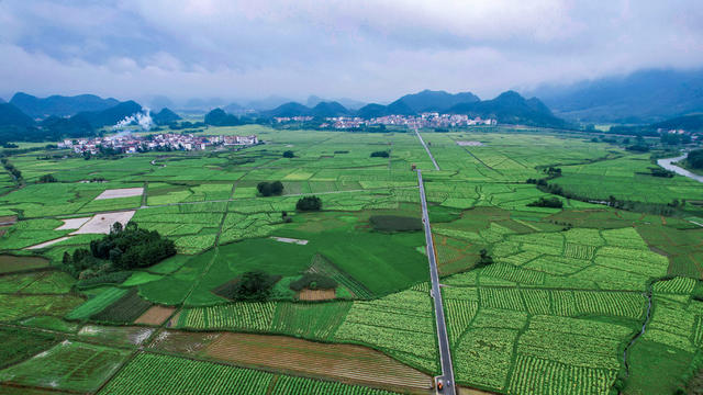航拍；宁远创5A景区；乡土风光；美丽湾井