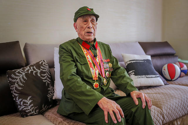 百岁老兵  胡芳远   三代从军  抗美援朝