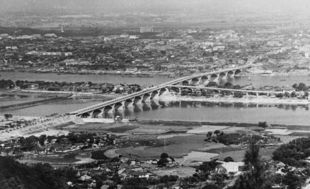 橘子洲大桥老照片