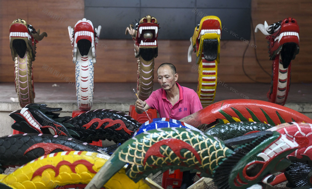 道县非物质文化遗产 龙船头制作