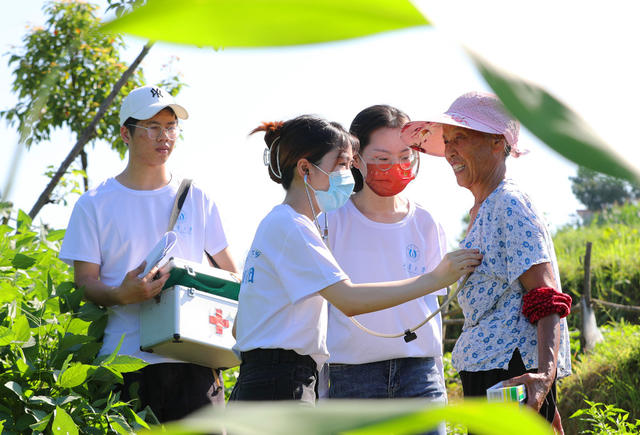 送医送药 田间地头 大学生 三下乡