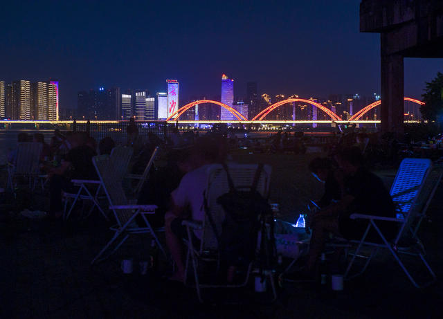 风光、夜景、长沙、夏夜