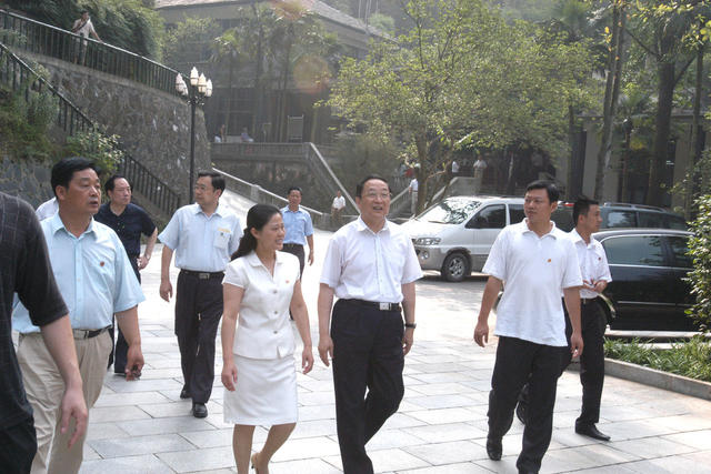 俞正声 湖北省党政代表团在湘潭考察