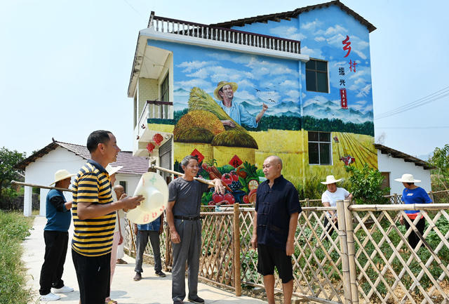美丽乡村 墙体画 彩绘 农村 乡村振兴 乡村建设 文化