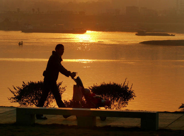湘江风光带  市民休闲
