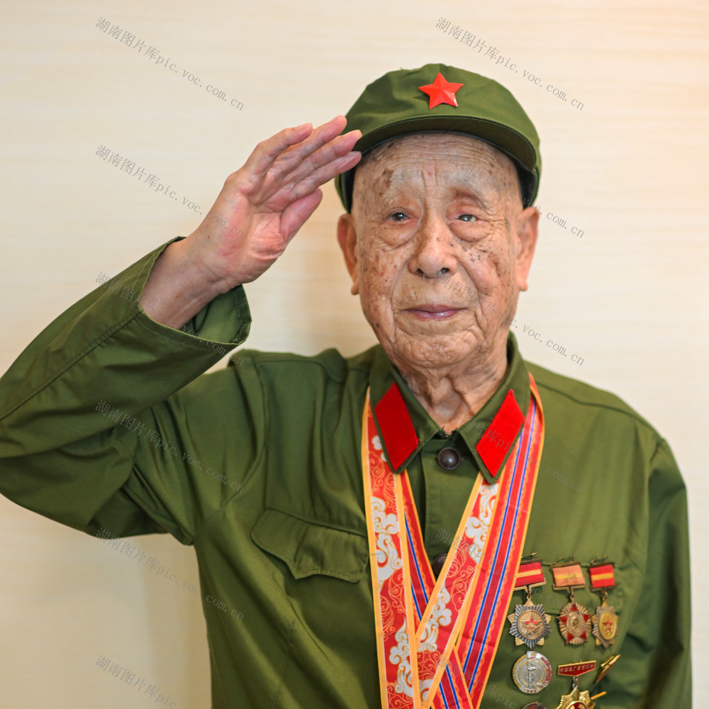 八一建军节 百岁老兵 军事 抗日战争 抗美援朝 解放战争