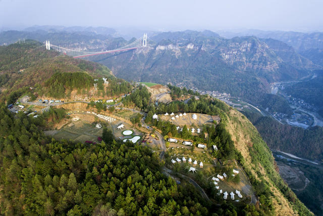 湘西 吉首 矮寨 滑翔伞 露营地