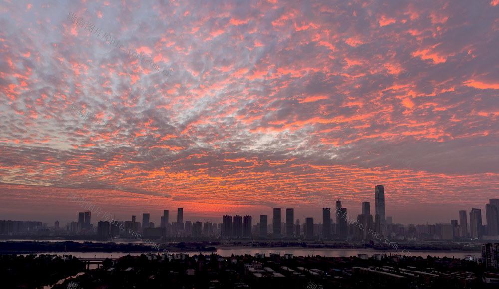 长沙风景 朝霞