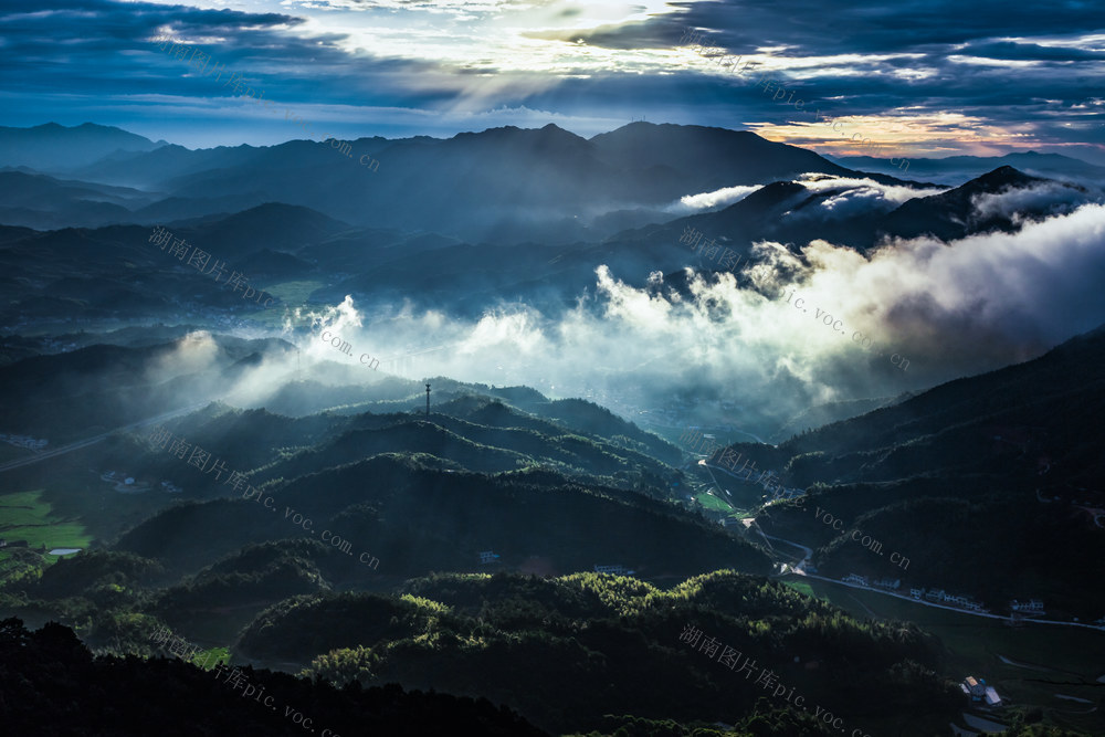 蕉溪岭  风光  晨雾  日出