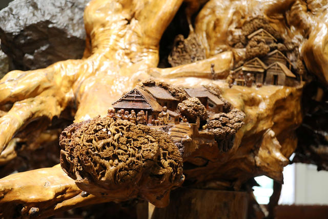 桃花源景区,“桃源工”艺术博物馆,岩柳根雕,《桃花源记》,武陵渔人探访桃花源,《清明上河图》