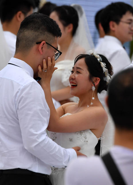 医护人员 集体婚礼 橘子洲头 520 白衣天使 新人