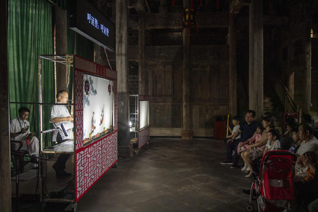 皮影戏 传统艺术 非遗文化 铜官窑古镇 童趣 童玩节 艺术 花鼓戏