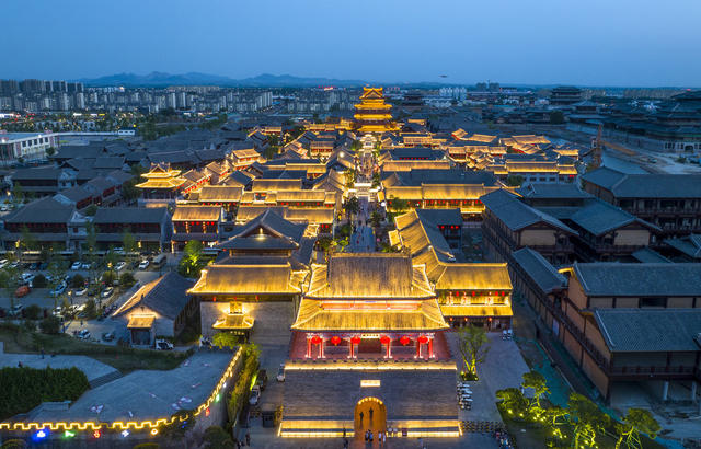 古城 古香古色 日照 莒国古城  旅游胜地 游玩打卡地 灯光秀