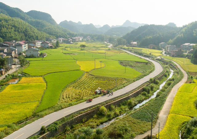乡村振兴 赤滩村 丰收 乡村景色  