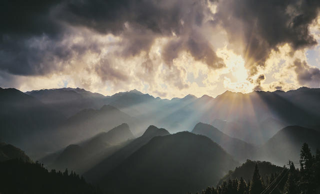 郴州  五盖山  光影