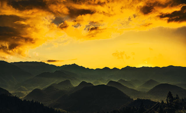 郴州  五盖山  光影