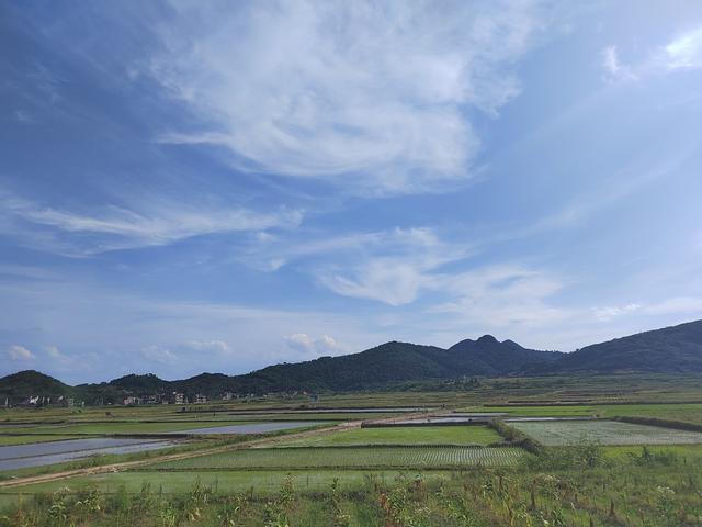 蓝天、白云、新田、永州