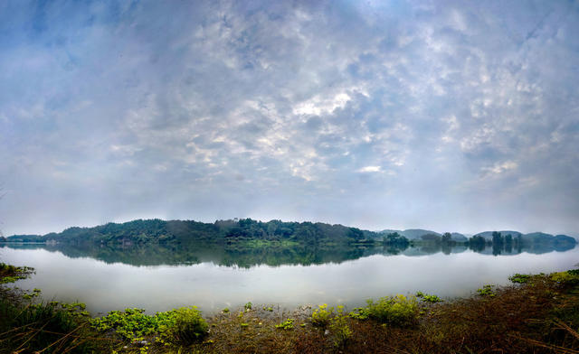 伏羲湖   伏羲湖晨韵