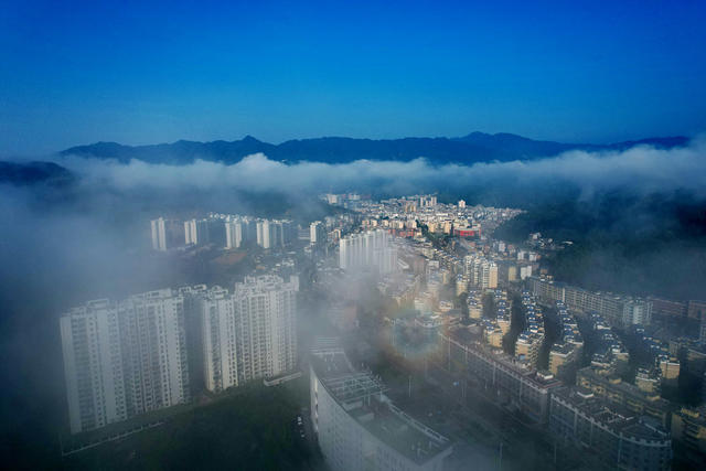 天然空调城 桂东县县城 森林 天然氧吧