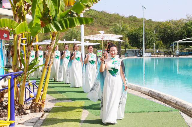 旗袍  走秀  重阳节