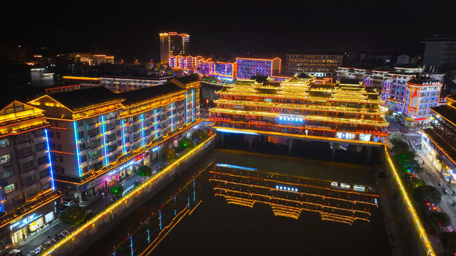 旅游、夜景、乡村振兴、文旅、灯光