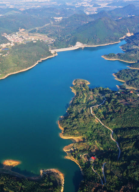 嘉禾：生态水库美如画