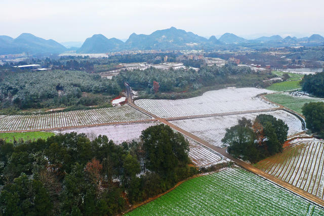 湖南嘉禾：雪后乡村美如画