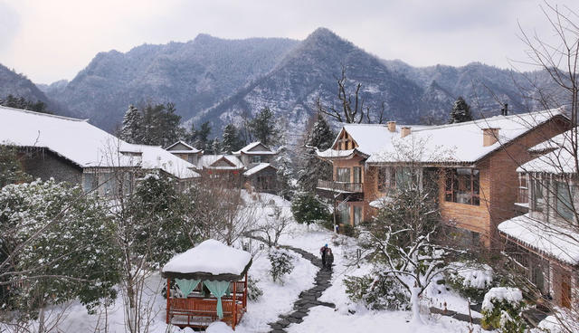 张家界 民宿 冬雪 休闲
