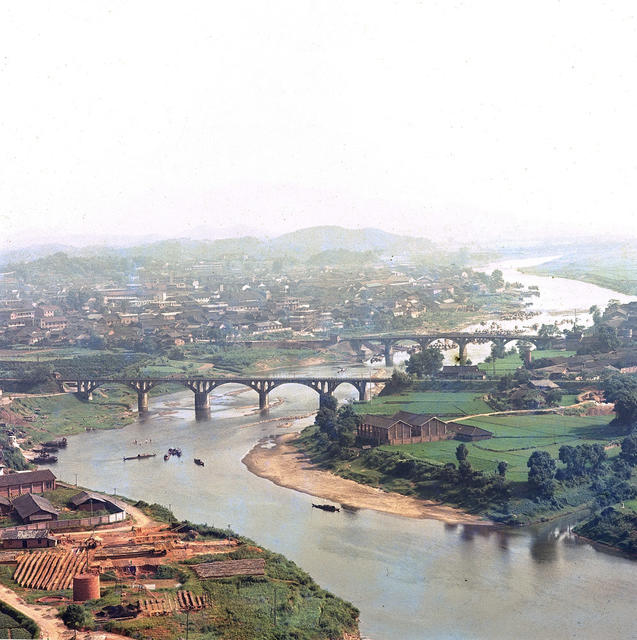 浏阳全景 浏阳河 俯瞰浏阳