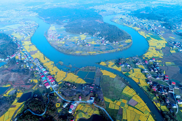 湖南安仁 渡口村  画 永乐江