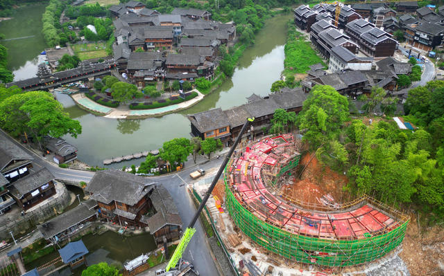 侗寨 景区 施工 基础 设施 建设 打造 旅游 靓丽 名片