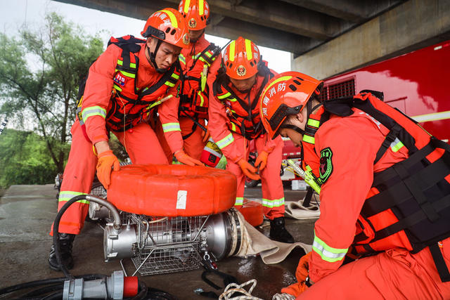 消防 水域 救援 演练 安全 防汛 抗洪抢险 联动 拉动 