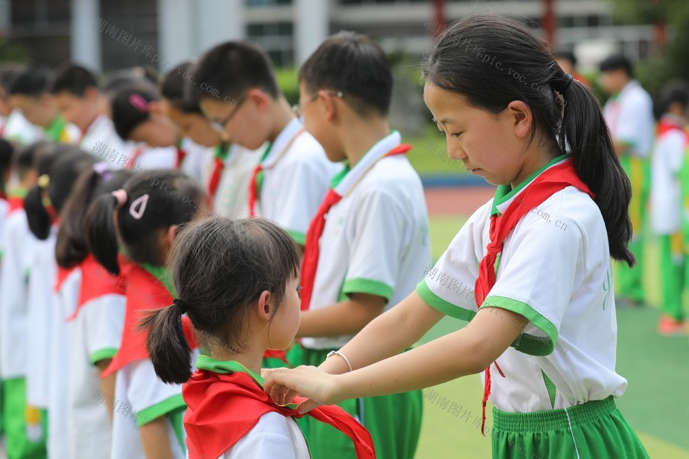 六一 土家族 湘西 儿童节 入队仪式 少先队员 先锋队 砂子坳 新时代 红领巾