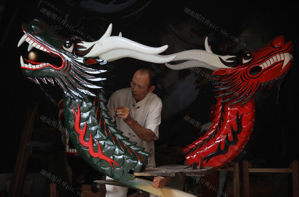 手工 龙船头 制作 非遗