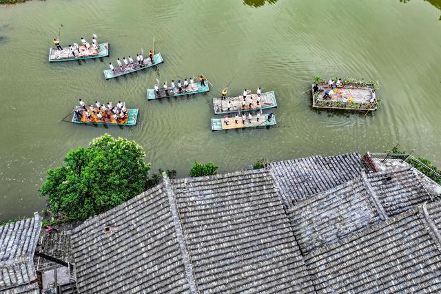 端午 旅游 假期 侗寨 竹排 粽子 景区