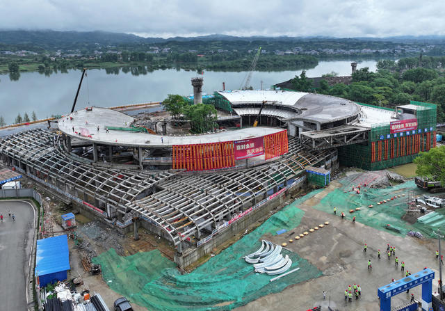 杂交水稻博物馆封顶