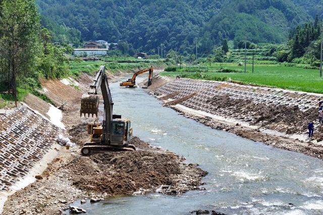 河道、施工、河道清理、工程、水利