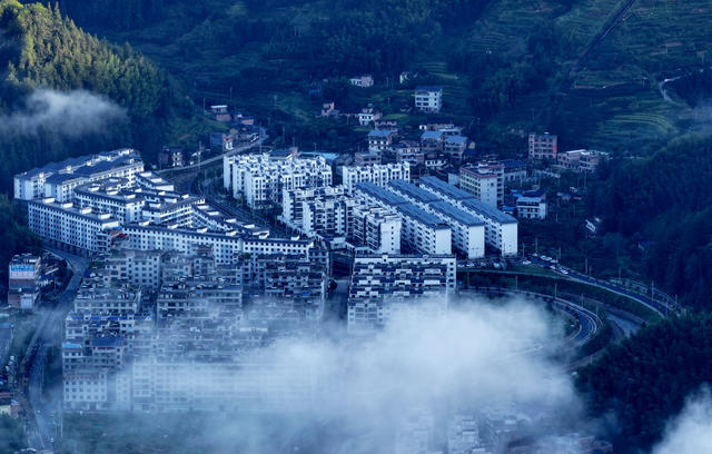 湖南桂东 新农村 画 沤菜村