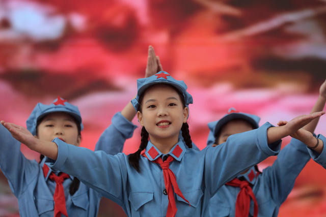 湖南 传承红色基因 向国旗敬礼 桂东 少年儿童