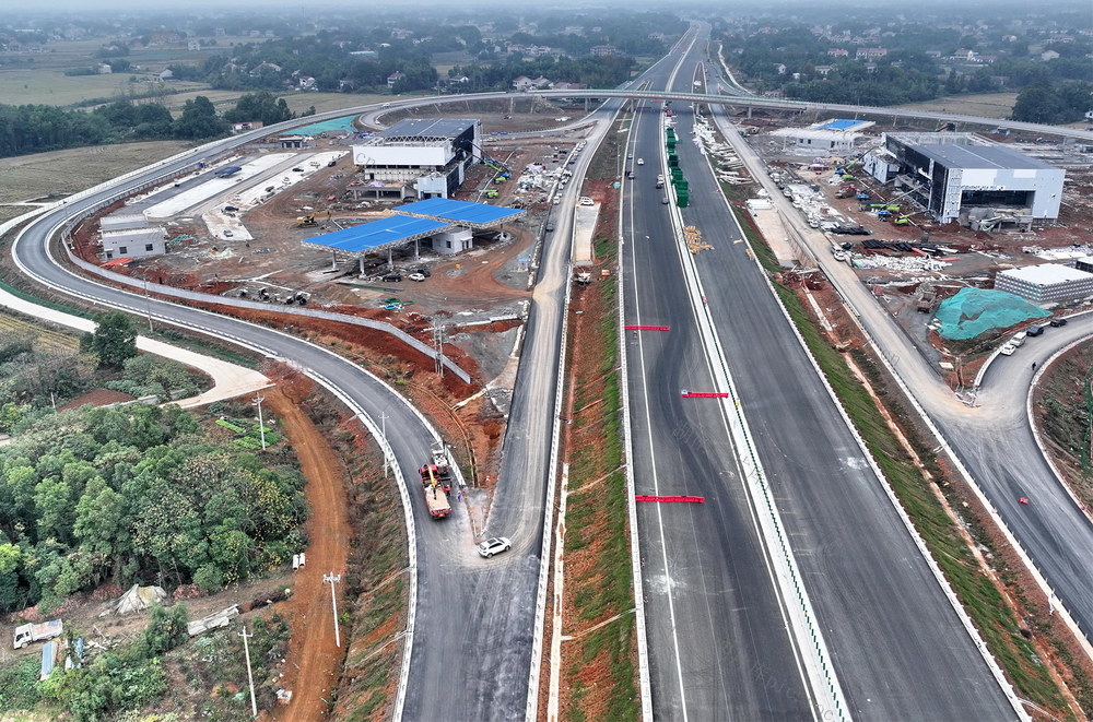 益阳口高速囗复线囗冲刺口通车囗目标
