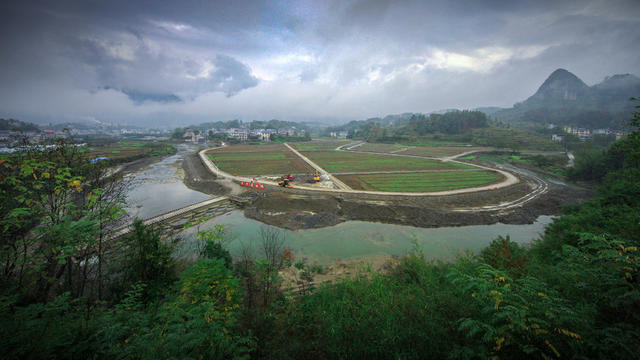 湖南，龙山，高标准，农田，扮靓，山村