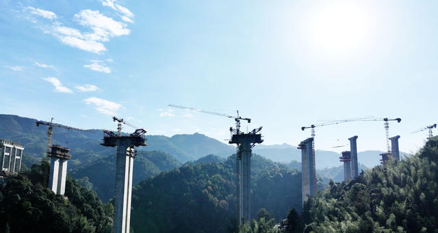 城龙高速 建设 晨景 城步 