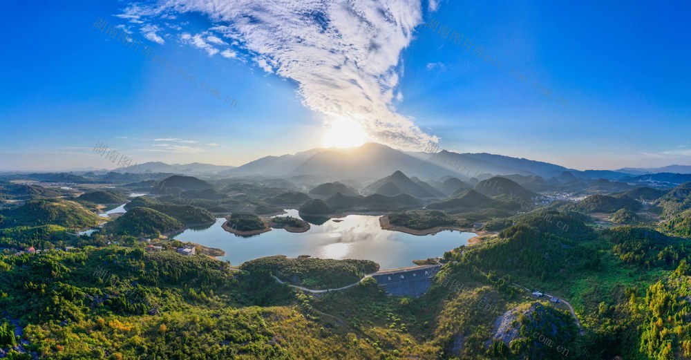水库
道县
青山绿水
