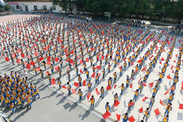 大课间 教育 体育 运动 学生 学校 锻炼 文体 课间 竹竿舞