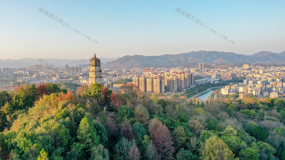 湖南新田：湘南小城 冬景如画