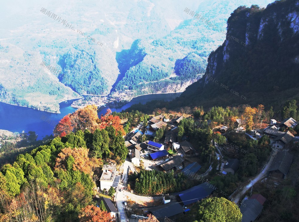  冬日乡村美如画