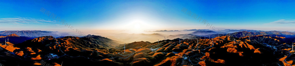 湖南桂东 万洋山 波澜壮阔 美丽画卷 全景拍摄